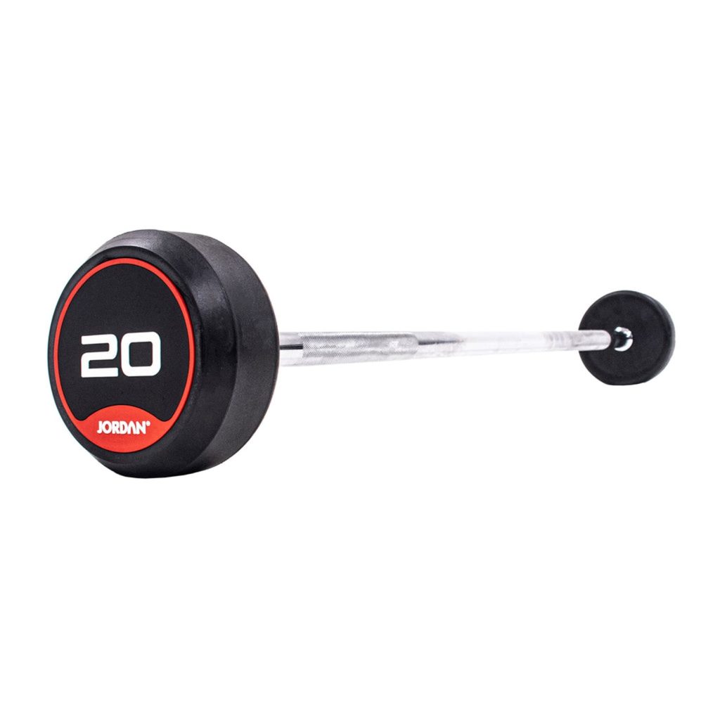 Jordan Fitness 20kg Classic Rubber Barbell With Straight Bar