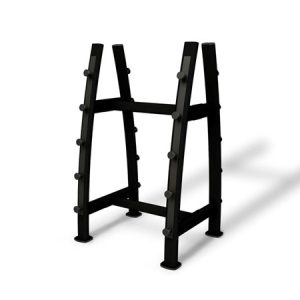 Jordan Fitness Fixed Barbell Rack Holds 10 - Black