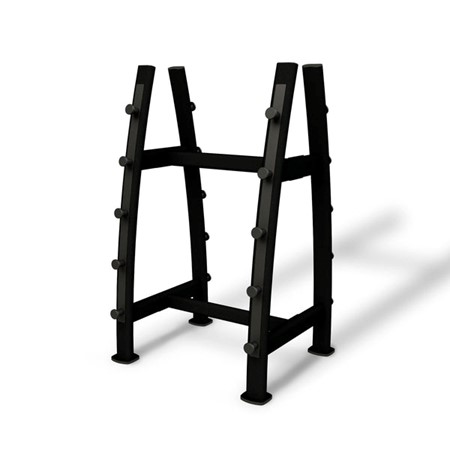 Jordan Fitness Fixed Barbell Rack Holds 10 - Black